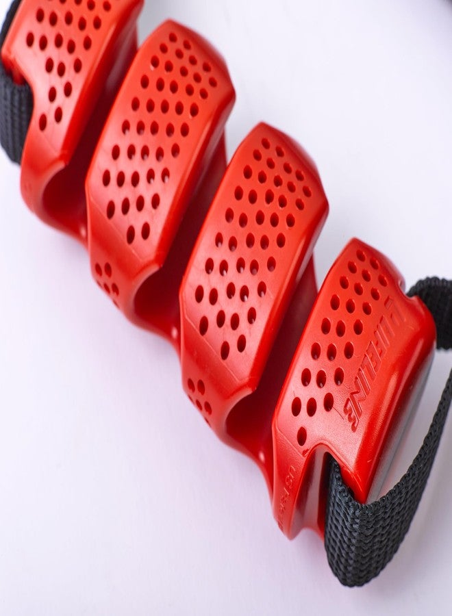 Lifeline Triple Cable Pocket Max Flex Handle with Triple Cable Pocket for Safe, Customizable Resistance, Black/Red, 3 - Image 3