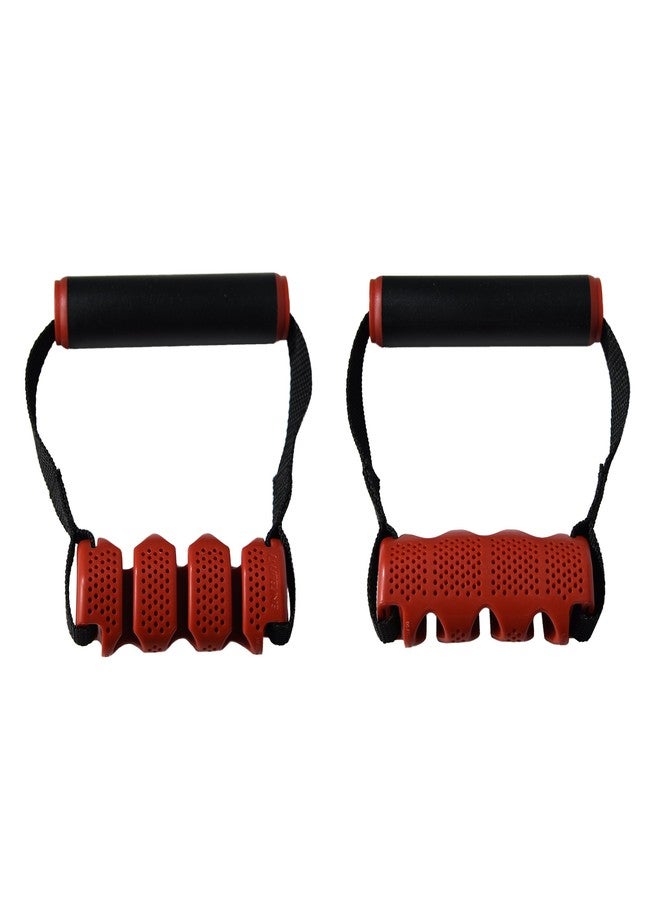 Lifeline Triple Cable Pocket Max Flex Handle with Triple Cable Pocket for Safe, Customizable Resistance, Black/Red, 3 - Image 1