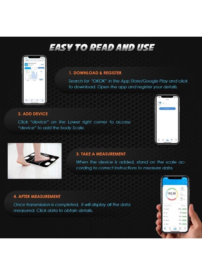 Generic Smart Bluetooth Personal Scale – Body Weight & Composition Tracking via Mobile App  - Image 2