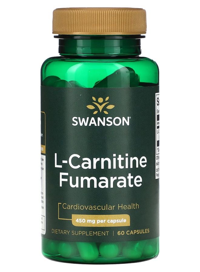 SWANSON L-Carnitine Fumarate 450 mg 60 Capsules