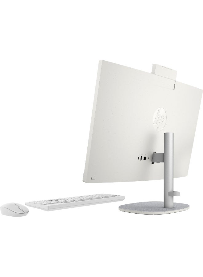 HP (Upgraded Version) 24-cr1002ne B3FE8EA AIO With 23.8-Inch Display, Core Ultra 7-155U Processor/16GB RAM/1TB SSD/Intel Iris XE Graphics/Windows 11 Home / Shell White English/Arabic Shell White - Image 4