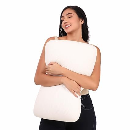 Blenzza Deco™ 100% Pure Memory Foam Cervical Pillow with Breathable Removable Cover, & Neck Pain Relief (16X24Inch) - Image 3
