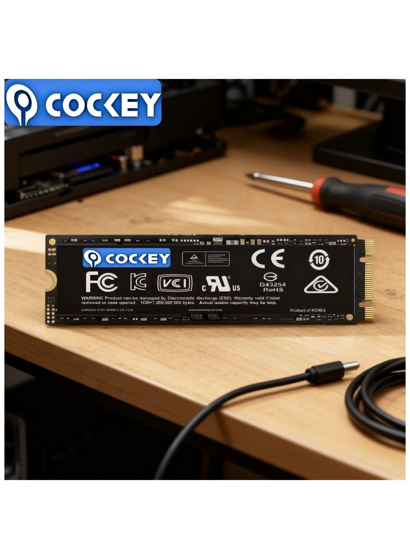 COCKEY 1TB PRO  1080MB/s SSD,M.2    NGFF  2280, Internal Solid State Drives, Compatible withDesktop computer,  Laptop Portable NGFF Interface Internal is compatible with portable hard disk enclosures - Image 2
