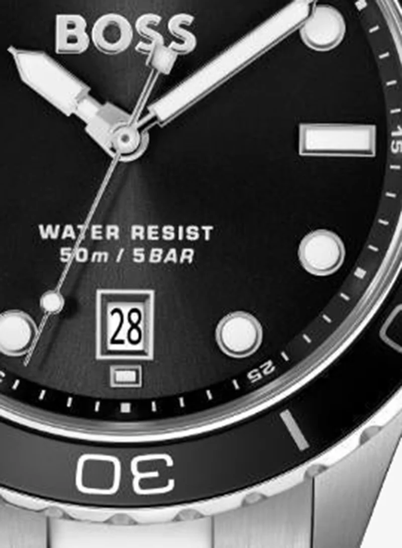 BOSS  BOSS Three Hand Quartz Movement Watch for Men TROPER SPORT Collection with Silver Stainless Steel Bracelet - 1514295 for Men | Best Price UAE