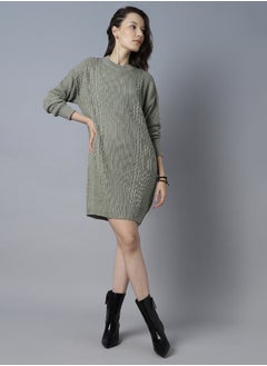 HIGH STAR Women sage Dress  - Image 4