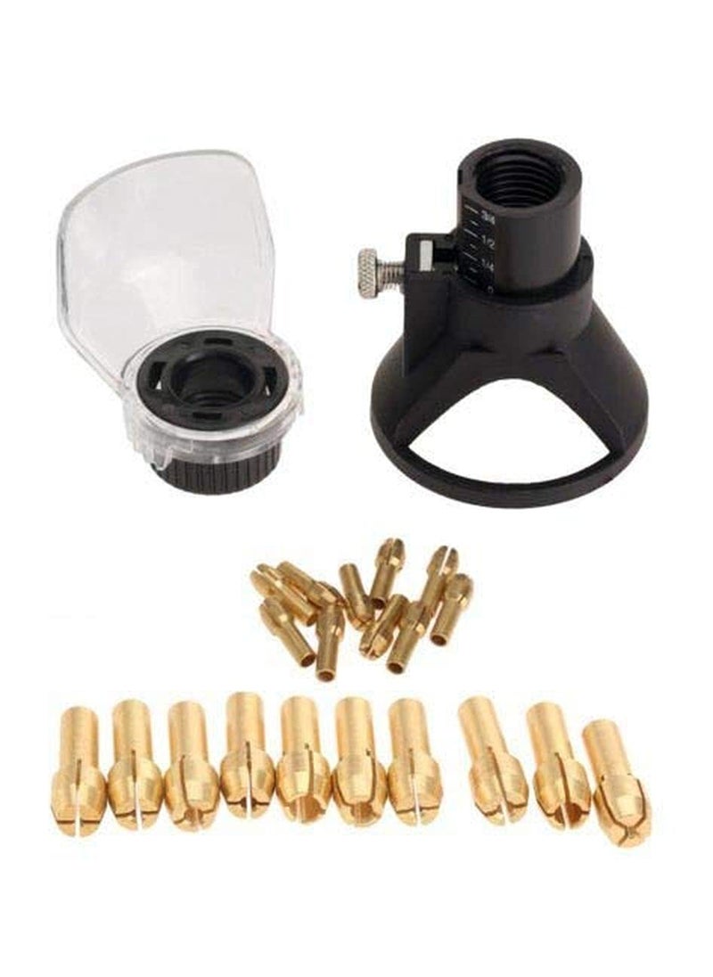 DIY Crafts Diy Crafts 10753 6942 Rotary Tool Drill Locator Horn Brass Collets Chuck 4.3mm Shank Cover, Multicolor  - Image 1