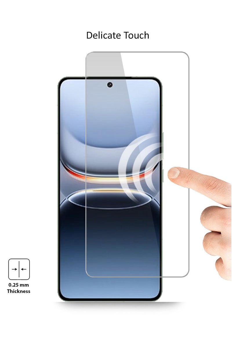 Techie HD Tempered Glass Screen Protector for Vivo iQOO 13 5G - Anti Reflection Anti Bubbles 9H Hardness 0.33 mm Rounded Edges Easy Installation - Image 4