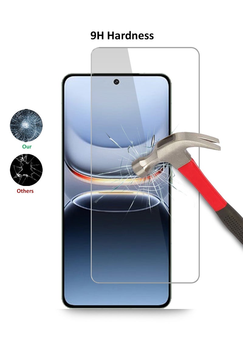 Techie HD Tempered Glass Screen Protector for Vivo iQOO 13 5G - Anti Reflection Anti Bubbles 9H Hardness 0.33 mm Rounded Edges Easy Installation - Image 3
