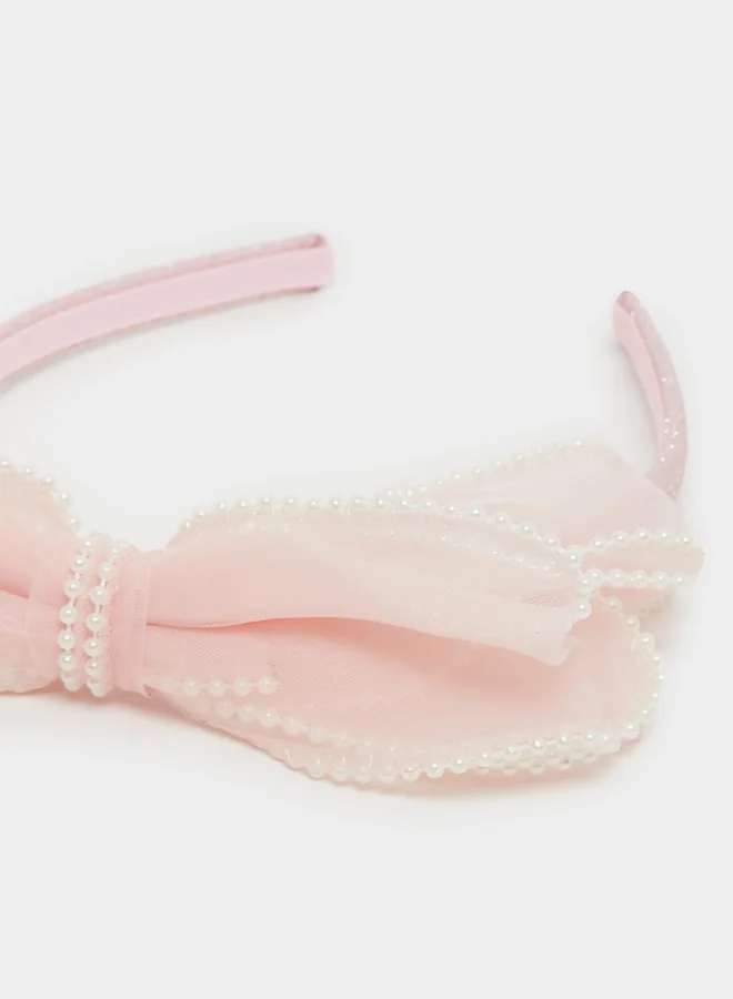 Styli Embellished Ribbon Headband