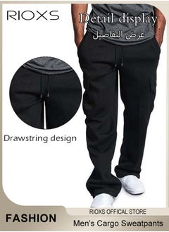 Comfortable Joggers for Men, Casual Work Trousers, Cargo Jogging Tracksuit Bottoms, Drawstring Sweatpants with Multiple Pockets, Loose Cargo Sweatpants, Suitable for Outdoor Activities and Daily Leisure - pzsku/ZEB1B4D7D9A5B28244B3BZ/45/_/1735199191/495f0fde-39a5-4223-b905-38eb38223181