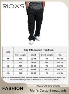 Comfortable Joggers for Men, Casual Work Trousers, Cargo Jogging Tracksuit Bottoms, Drawstring Sweatpants with Multiple Pockets, Loose Cargo Sweatpants, Suitable for Outdoor Activities and Daily Leisure - pzsku/ZEB1B4D7D9A5B28244B3BZ/45/_/1735199212/148a7e79-6b18-49bf-a827-d8ab47f061ed