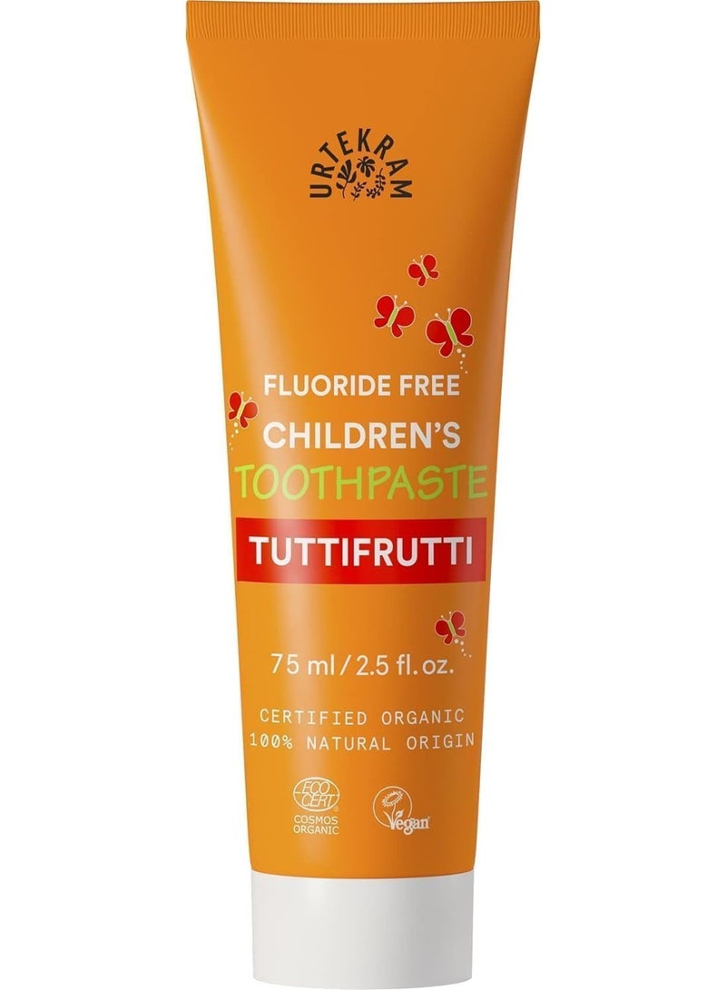 أورتيكرام معجون أسنان توتي فروتي العضوي للأطفال خالي من الفلورايد 75 مل - Image 1