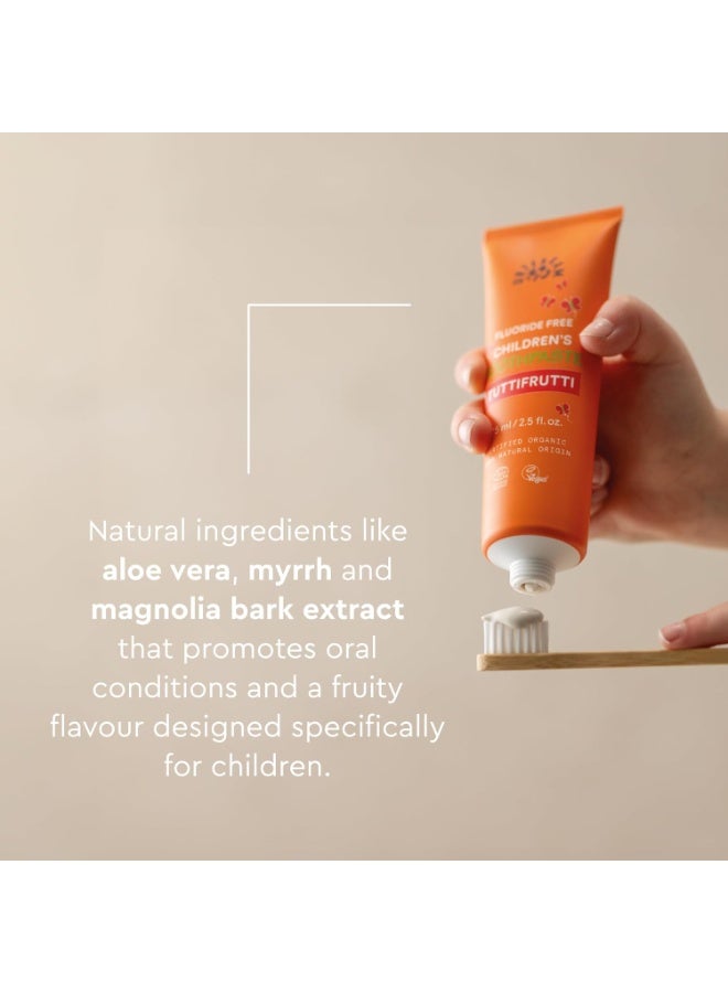 أورتيكرام معجون أسنان توتي فروتي العضوي للأطفال خالي من الفلورايد 75 مل - Image 5