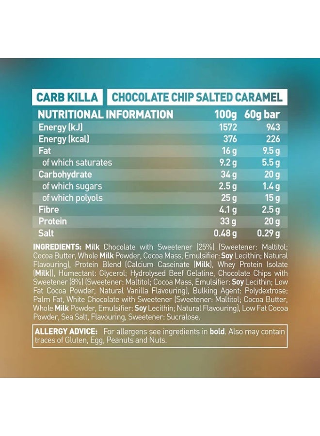 Grenade High Protein Low Sugar Bar Salted Caramel 60g Pack of 12 - Image 2