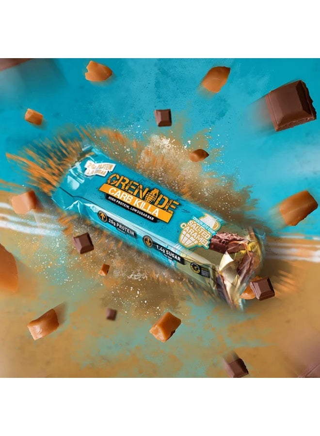 Grenade High Protein Low Sugar Bar Salted Caramel 60g Pack of 12 - Image 3