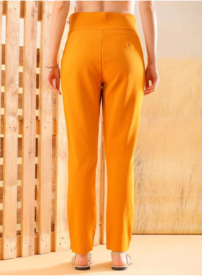 Freehand Women Skinny Fit Solid High-Rise Jeggings