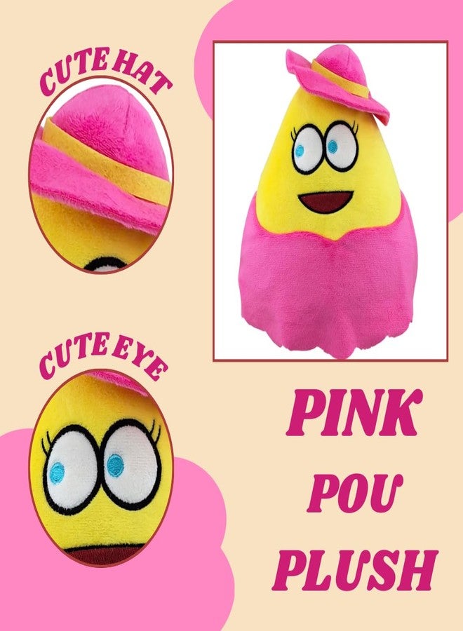 TechMax Solution Enchanting Pink Pou Plush Pillow The Perfect Birthday Surprise Dive into Dreamland with This Soft and Adorable Companion. - Image 3