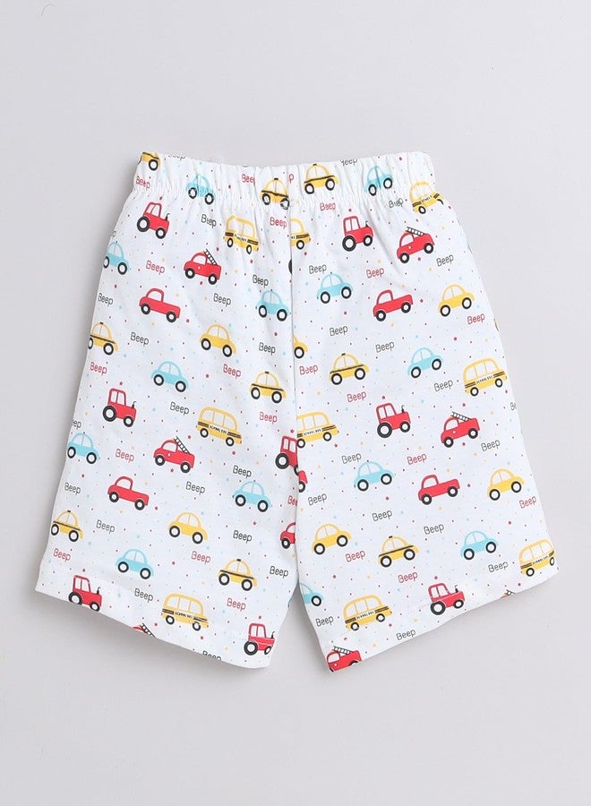 BUMZEE Red & White Boys Shorts Pack of 2 Age - 6-12 Months (Peb9149C-red.wht) - Image 5