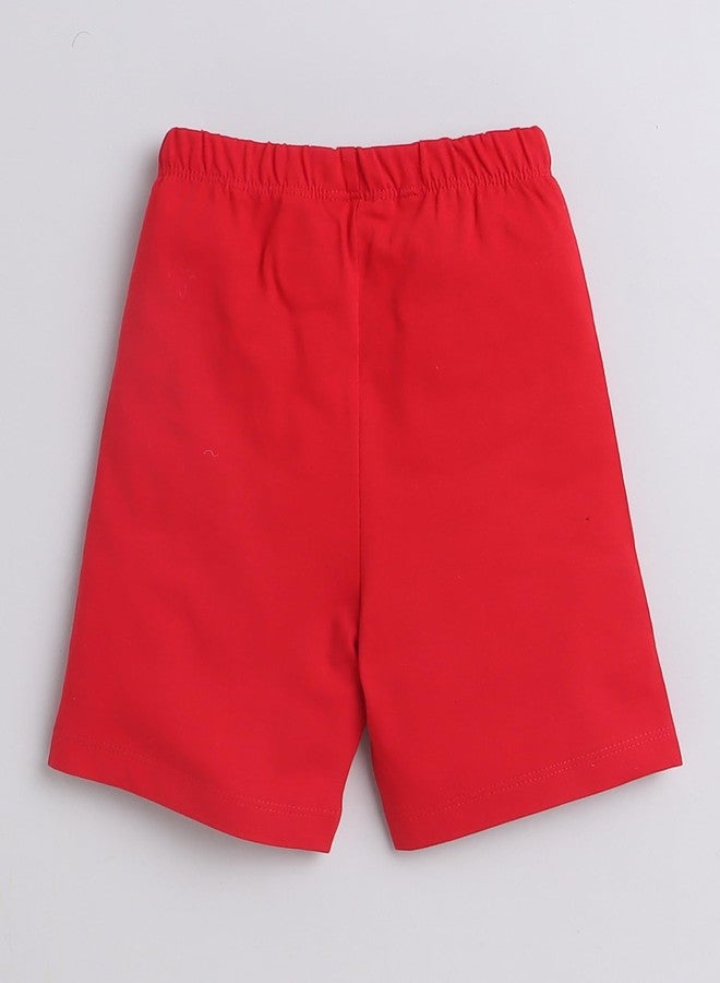 BUMZEE Red & White Boys Shorts Pack of 2 Age - 6-12 Months (Peb9149C-red.wht) - Image 3