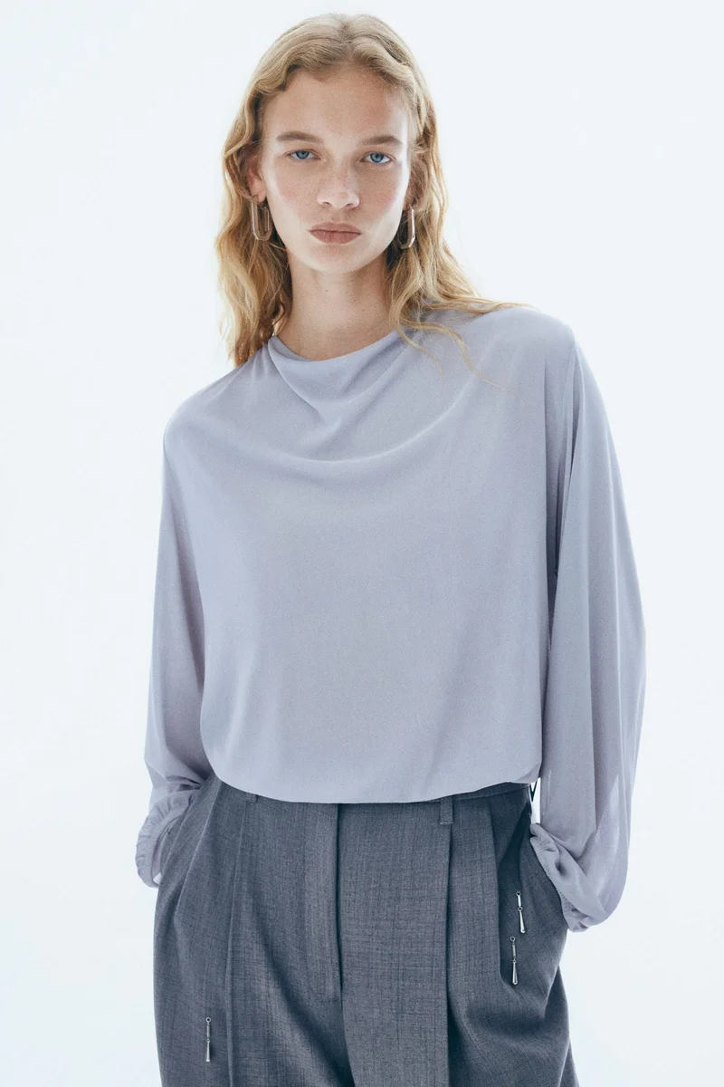 H&M Cowl-back top