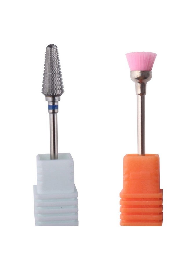 MZCMSL Tornado Carbide Nail Drill Bit - Fast Remove Acrylic or Hard Gel,Professional 3/32 Shank efile Bit for Nail Drill(Silver,Medium) - Image 2