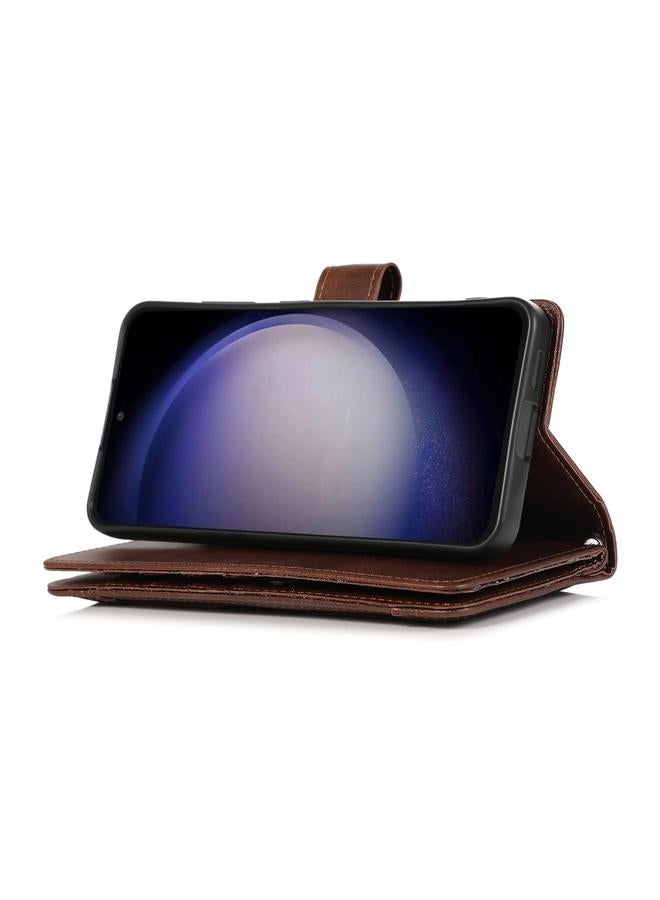 S-TOP Case For Samsung Galaxy S24+ 5G Wristband Card Slot Leather Phone Case - Image 5