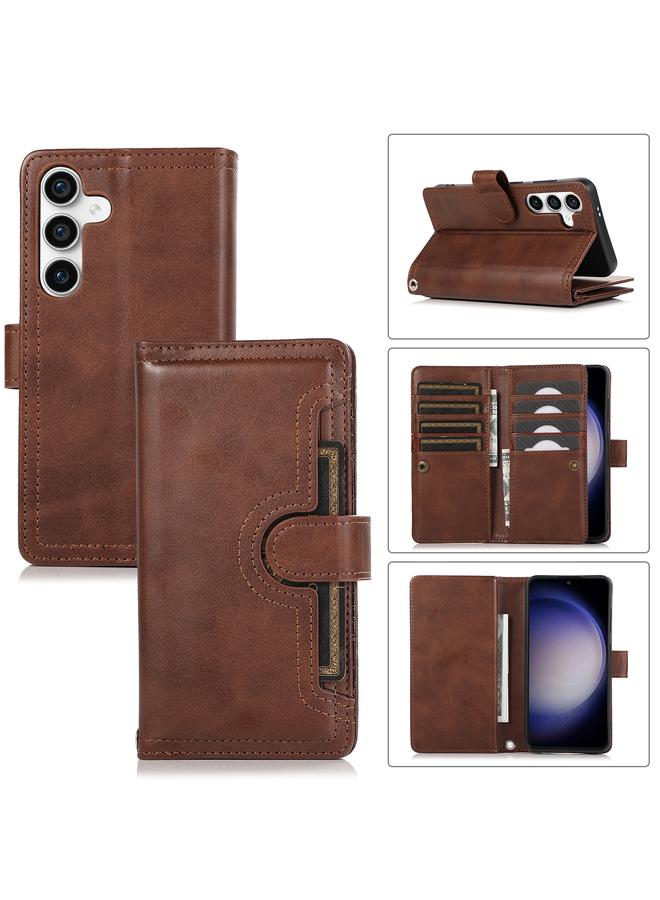 S-TOP Case For Samsung Galaxy S24+ 5G Wristband Card Slot Leather Phone Case - Image 1