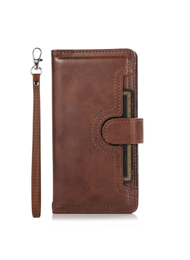 S-TOP Case For Samsung Galaxy S24+ 5G Wristband Card Slot Leather Phone Case - Image 2