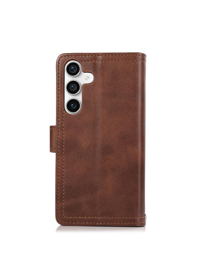 S-TOP Case For Samsung Galaxy S24+ 5G Wristband Card Slot Leather Phone Case - Image 3