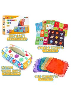 Y&D Baby Tissue Box Toy, Toy for Babies 6 to 12 Months, Soft Infant Newborn Toddlers Sensory Toys,Magic or Kids Educational Preschool Learning  - Image 1