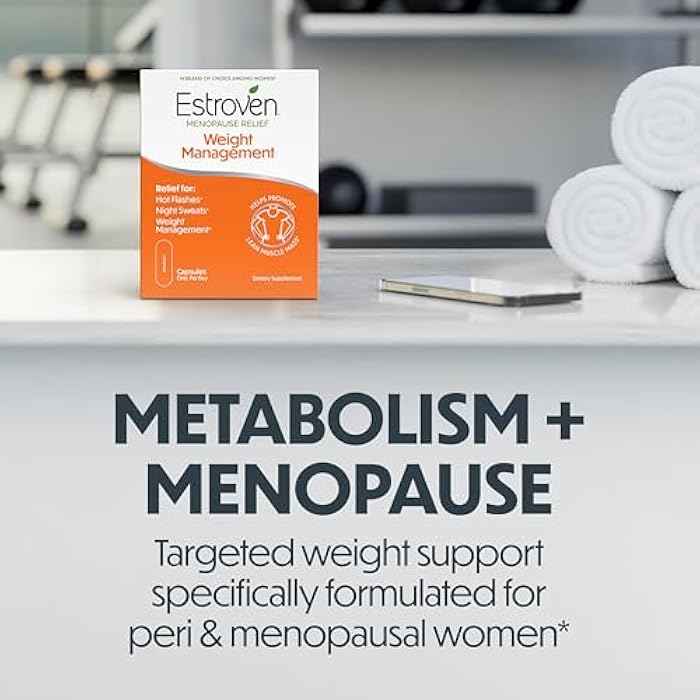 Estroven Weight Management for Menopause Relief - 30 Ct. - Clinically Proven Ingredients Help Manage Weight, Provide Night Sweats & Hot Flash Relief* Drug-Free & Gluten-Free Caplets - Image 5