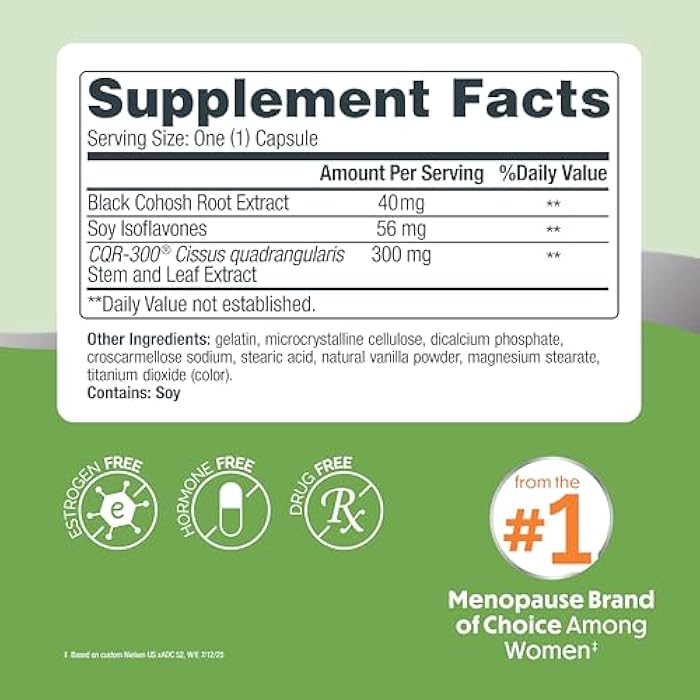 Estroven Weight Management for Menopause Relief - 30 Ct. - Clinically Proven Ingredients Help Manage Weight, Provide Night Sweats & Hot Flash Relief* Drug-Free & Gluten-Free Caplets - Image 3