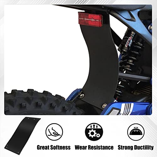 URLWALL Rear Fender, Rear Shock Absorption Mud Guard Mud Flap, Back Shock-Absorbing Dust Cover, Dirt Plastic Protector Cover for Sur-Ron Surron Light Bee X Segway X260, 11.2 × 5.3'', Black - Image 3