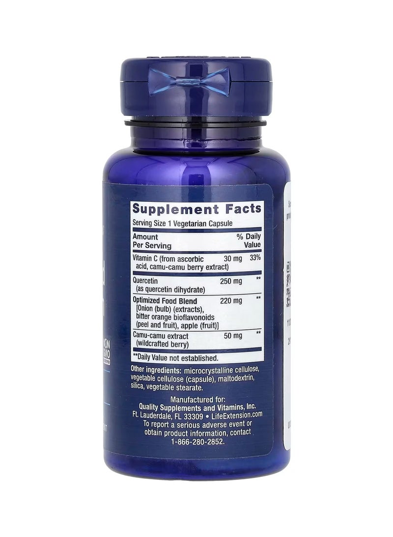 Life Extension Optimized Quercetin 250 mg 60 Vegetarian Capsules - Image 2