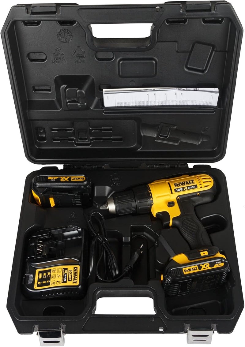 DEWALT Compact Drill Driver With 1.5Ah Battery, Yellow/Black, Dcd771S2 - Image 3