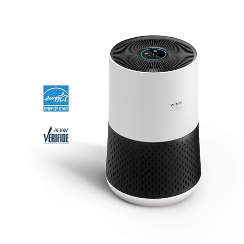 Winix Premium 4 Stage Air Purifier, Kills Virus & Bacteria - Only Guaranteed Tripple Certified UK Allergy, Ecarf (CADR 250m3) & AHAM (230sqft), 2 Year Warranty,(Zero Compact), White And Charcoal Grey - Image 4