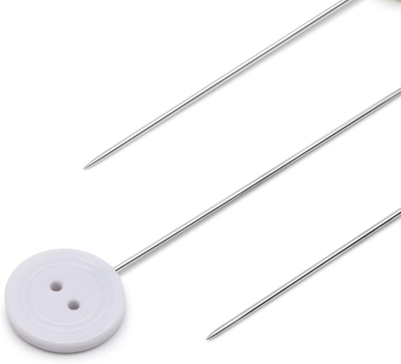 Dritz 67 Flat Head Pins, Button, 1-3/4-Inch (50-Count) - Image 2