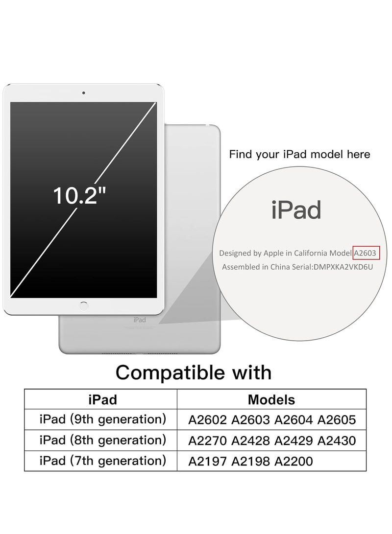 جي تيك حافظة لجهاز iPad مقاس 10.2 بوصة مع غطاء تنبيه ونوم تلقائي باللون الأسود - Image 2