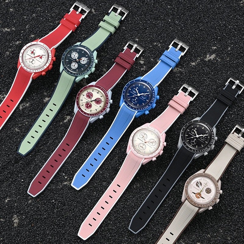 Bluejw 20mm Curved End Waterproof Watch Strap – Quick Release Soft Sport Replacement Band for Mo Watches, Fashion Watch Belt - Image 5