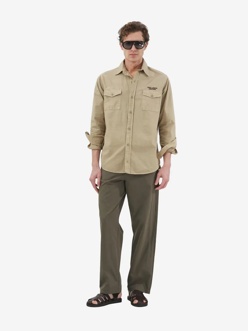 جيستو GIESTO Men's Cotton Poplin Long Sleeve Shirt