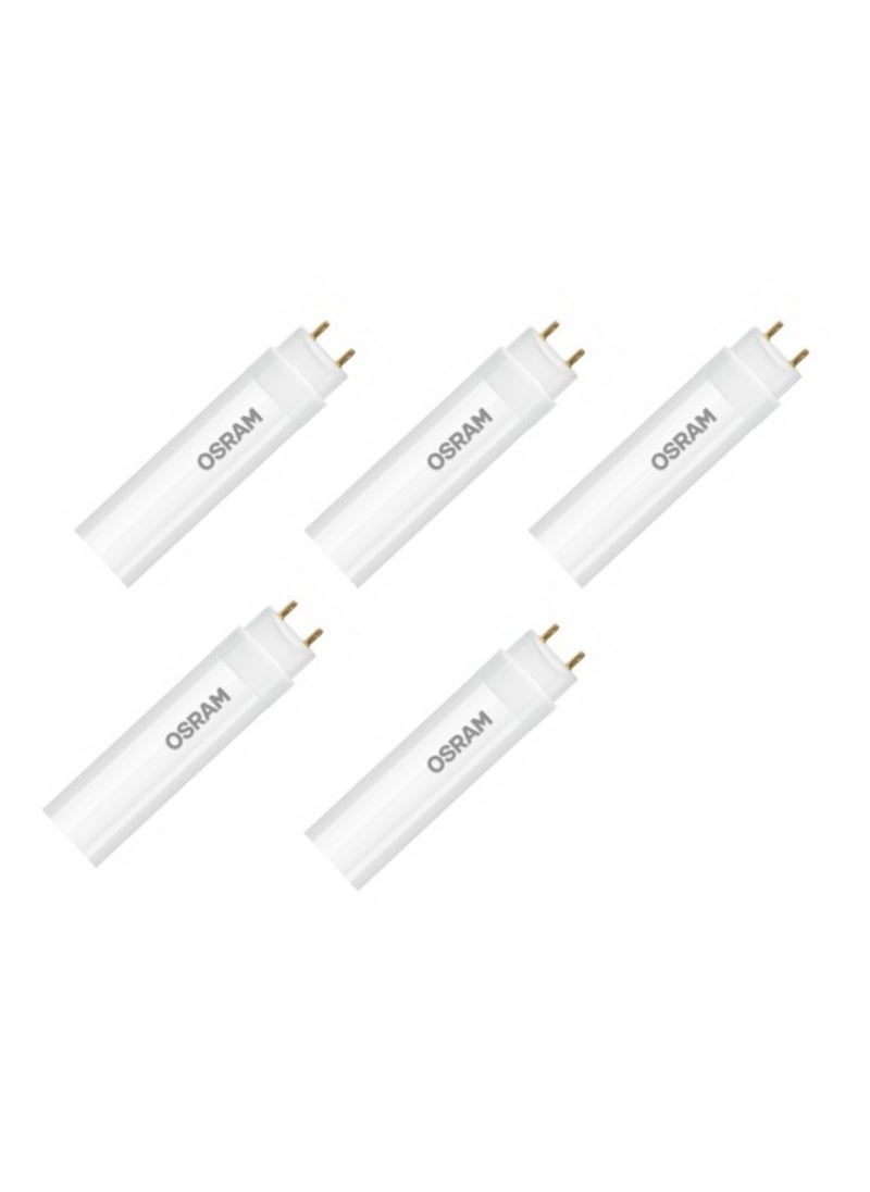 Osram Osram/ Ledvance Advanced Tube Light T8 shape Flurescent Lamp 18 Watts Cool White 4000k with G13 Base 1.2 meter- Pack of 5  - Image 1