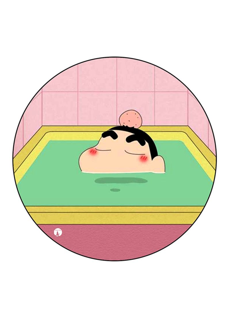 RKN The Anime Shin Chan Printed Mouse Pad Round  Multicolour