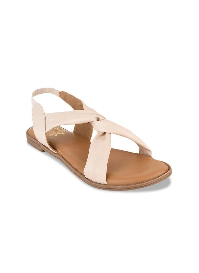 شوتوبيا Shoetopia Girls Twisted Strap Open Toe Flats