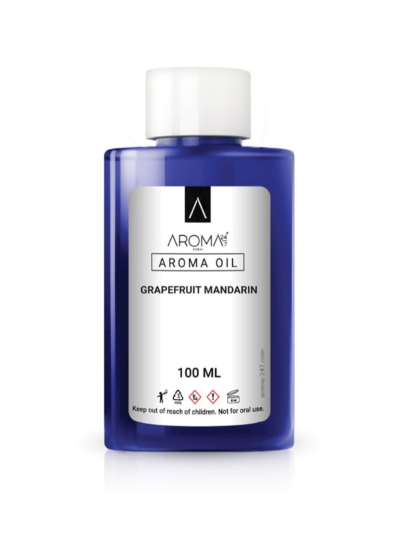 AROMA 24/7 Aroma Oil for Scent Diffusers - Grapefruit Mandarin 100ML - Image 2