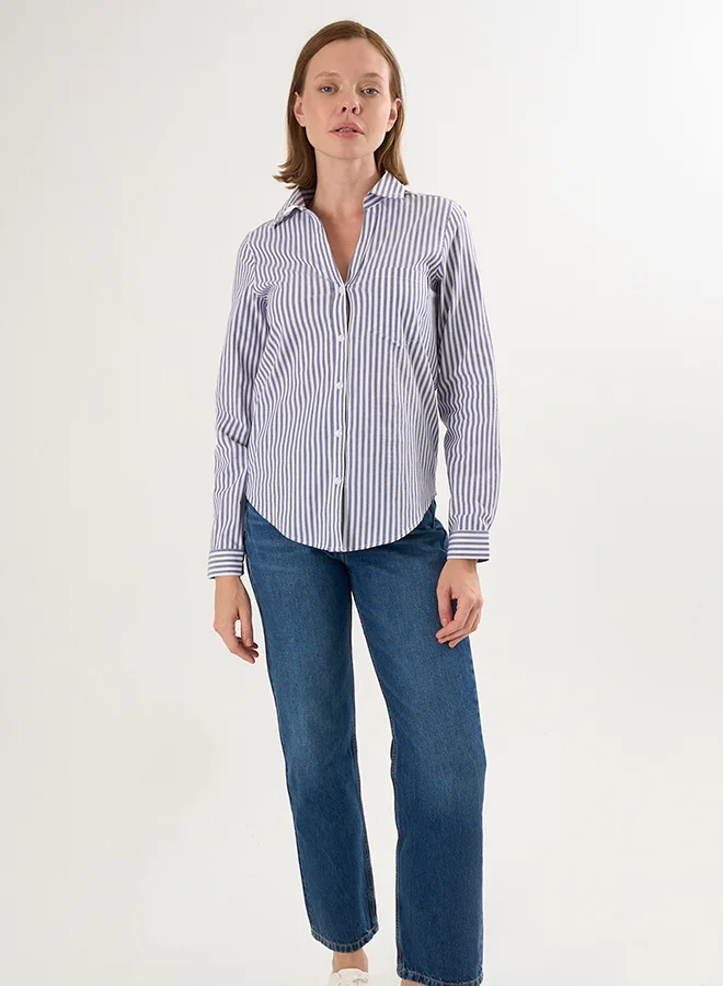 FELIX HARDY Striped Long Sleeve Shirt