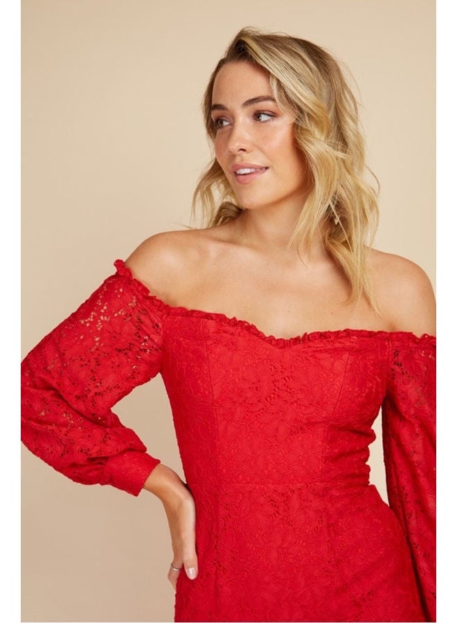 Little Mistress فستان باردو ميدي - Image 2