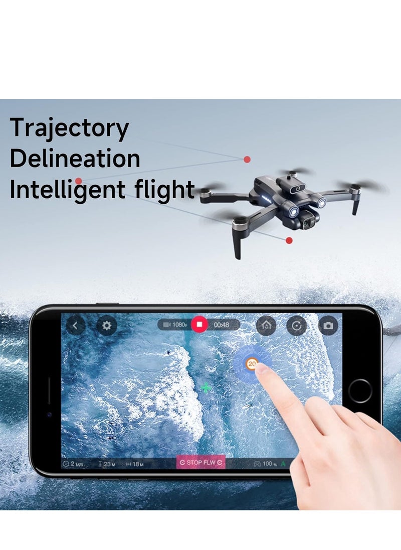 JAJEEK - P12 Pro WiFi FPV Drone with 4K HD Camera – Remote-Controlled Quad-Copter with Smart Position Locking, 120° Wide-Angle Lens, Foldable Design, Long Flight Time, Ideal for Travel & Aerial Photography - Image 1