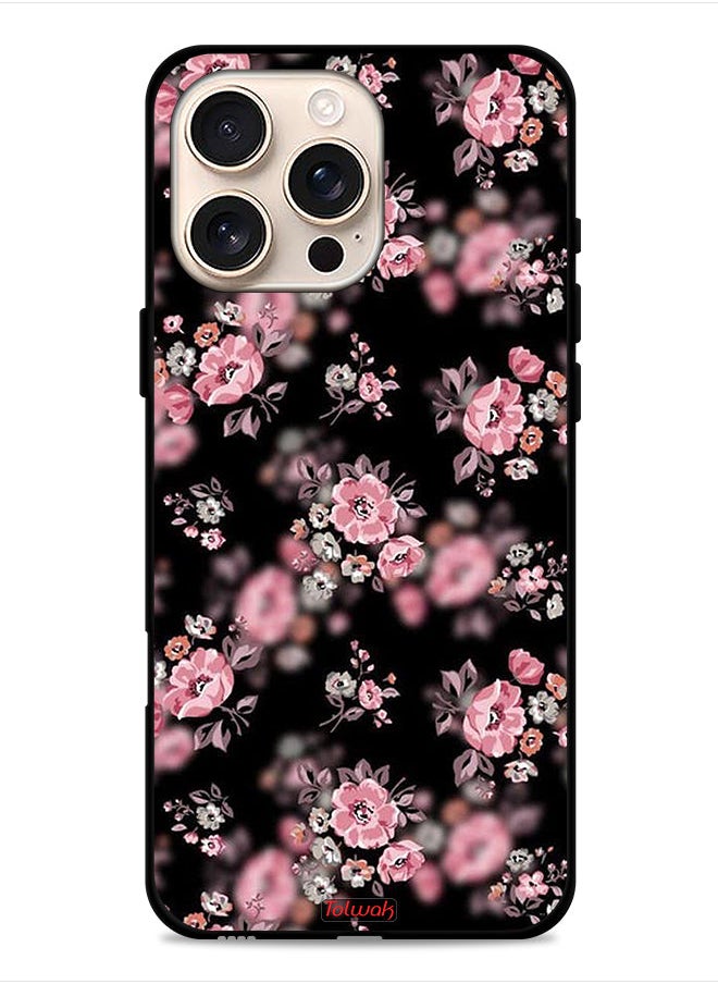 Tolwak - Apple iPhone 16 Pro Protective Case Cover Portrait Flowers Pattern - Image 1