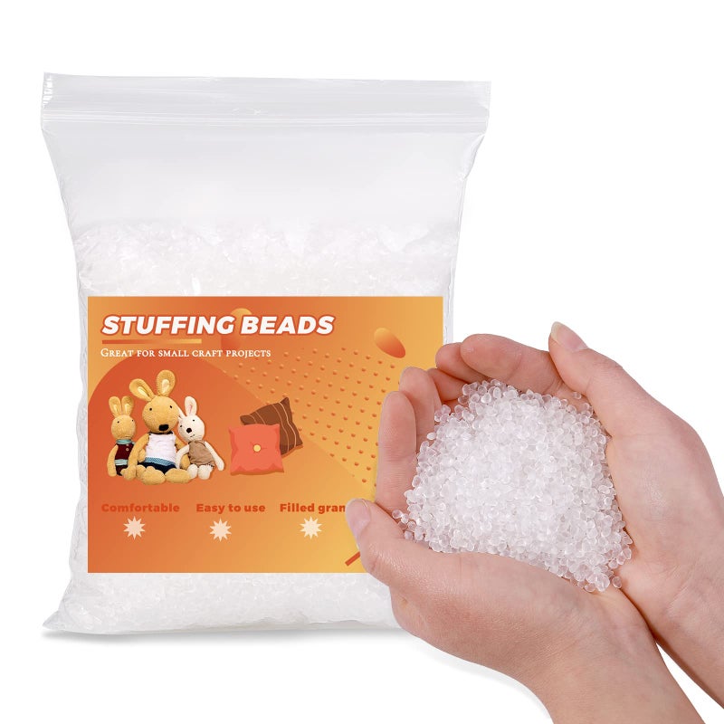 Butuze Stuffing Beads, 3.5oz Weighted Pellets for Stuffed Animals, Craft Rubber Beads for Stuffing Animals, Heavy Filler for Crafts - 100g - Image 1