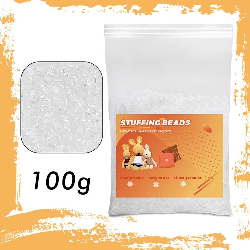Butuze Stuffing Beads, 3.5oz Weighted Pellets for Stuffed Animals, Craft Rubber Beads for Stuffing Animals, Heavy Filler for Crafts - 100g - Image 2